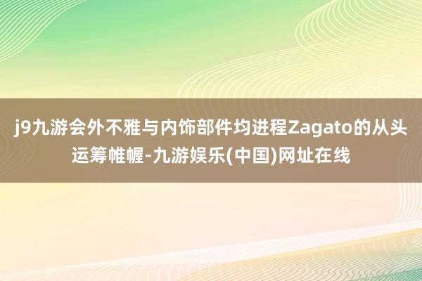 j9九游会外不雅与内饰部件均进程Zagato的从头运筹帷幄-九游娱乐(中国)网址在线