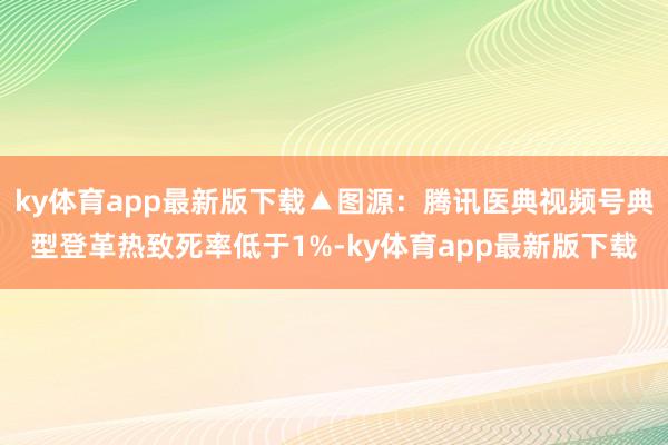 ky体育app最新版下载▲图源：腾讯医典视频号典型登革热致死率低于1%-ky体育app最新版下载