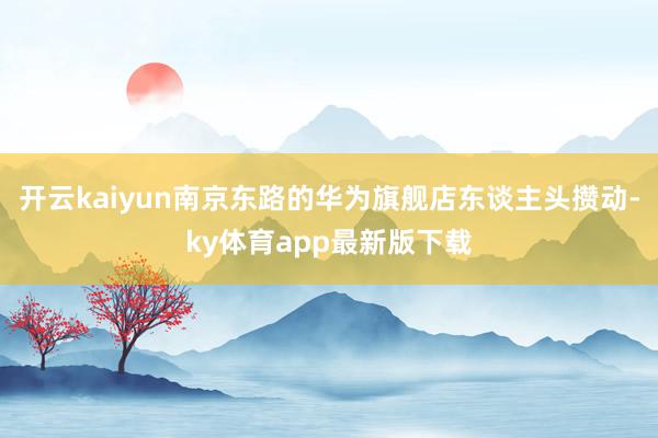 开云kaiyun南京东路的华为旗舰店东谈主头攒动-ky体育app最新版下载